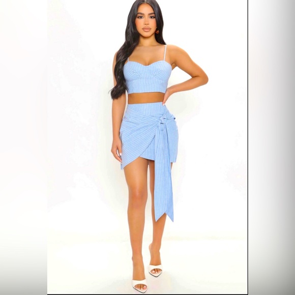 Fashion Nova Dresses Fashion Nova 2 Piece Skirt And Top Set Sz M